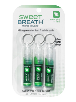 These handy breath freshener keyrings mean no more bag rummaging! www.sweetbreath.co.uk