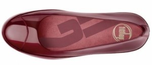 fitflop Due Ballerina Shoes in Hot Cherry Patent £85