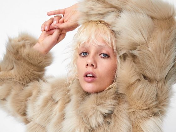 Zara faux fur coat