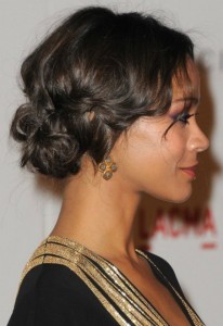 short cropped tousled curly bob