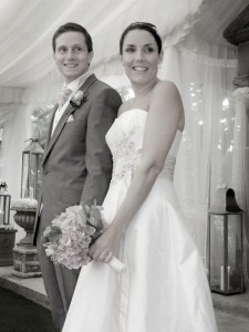 Laura on her wedding day
