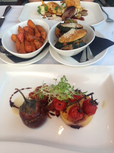 Our delicious meal at Cannizaro House restaurant
