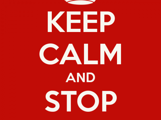 Keep calm and stop shopping