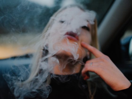 Woman smoking