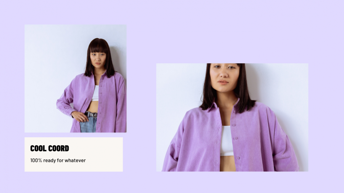 StyleAble article on coords - woman wears lilac coord
